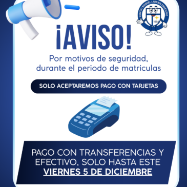 AVISO FORMAS DE PAGO